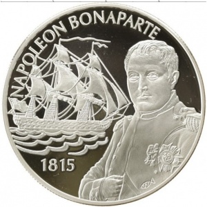 Реверс монеты Остров Святой Елены, 50 пенсов, 2002, Наполеон I Бонапарт