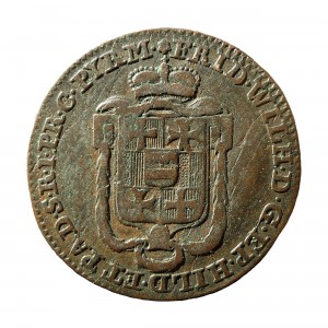 Аверс монеты Падерборн, 1 пфенниг, 1786