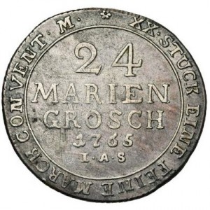 Реверс монеты Падерборн, 24 мариенгроша, 1765
