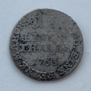 Реверс монеты Падерборн, ¹⁄₁₂ талера, 1763