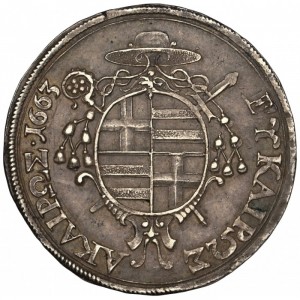 Реверс монеты Падерборн, ¼ талера, 1663