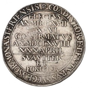 Реверс монеты Падерборн, 1 талер, 1668