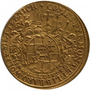 Реверс монеты Падерборн, 1 дукат, 1693