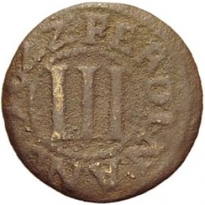 Реверс монеты Падерборн, 3 пфеннига, 1622