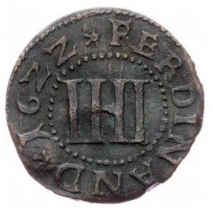 Реверс монеты Падерборн, 4 пфеннига, 1622