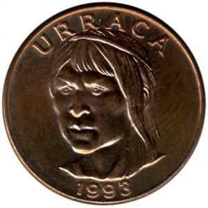 Реверс монеты Панама, 1 сентесимо, 1991-1993