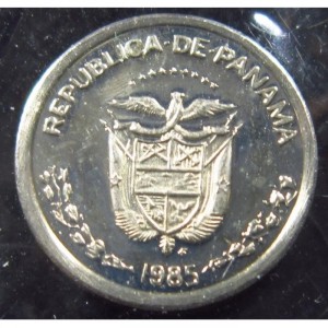 Аверс монеты Панама, 2½ сентесимо, 1983-1985