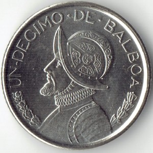 Реверс монеты Панама, 1/10 бальбоа, 2008
