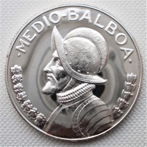 Реверс монеты Панама, ½ бальбоа, 1966-1972