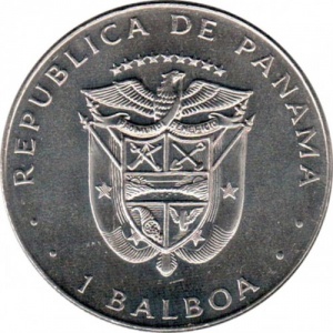 Аверс монеты Панама, 1 бальбоа, 1982-1984
