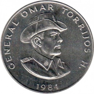 Реверс монеты Панама, 1 бальбоа, 1982-1984