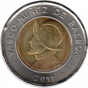 Реверс монеты Панама, 1 бальбоа, 2011