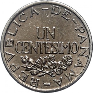 Аверс монеты Панама, 1 сентесимо, 1935-1937