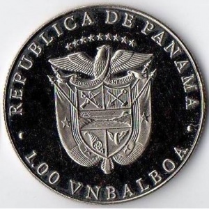 Аверс монеты Панама, 1 бальбоа, 1988, XXIV летние Олимпийские игры, Сеул, 1988 год - Конный спорт
