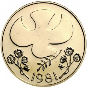 Реверс монеты Панама, 50 бальбоа, 1981, Рождество