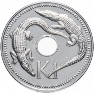 Реверс монеты Папуа - Новая Гвинея, 1 кина, 1975-1999