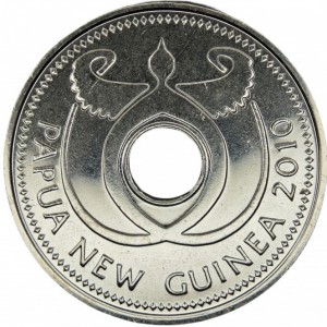 Аверс монеты Папуа - Новая Гвинея, 1 кина, 2005-2010