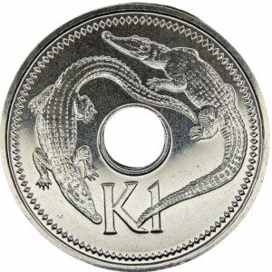 Реверс монеты Папуа - Новая Гвинея, 1 кина, 2005-2010
