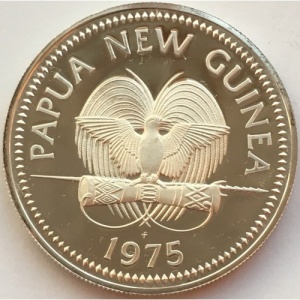 Аверс монеты Папуа - Новая Гвинея, 5 кина, 1975-1980
