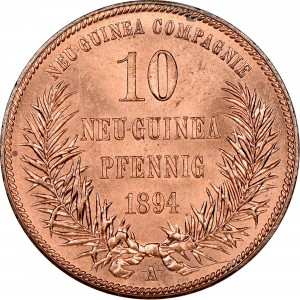 Реверс монеты Папуа - Новая Гвинея, 10 пфеннигов, 1894