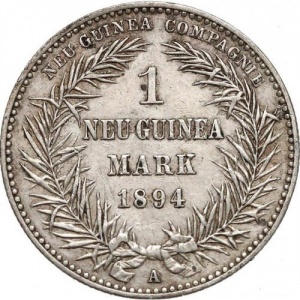 Реверс монеты Папуа - Новая Гвинея, 1 марка, 1894