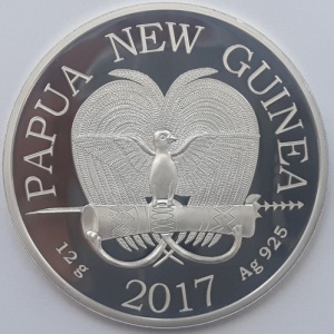 Аверс монеты Папуа - Новая Гвинея, 1 кина, 2017, Галеон Конкорд