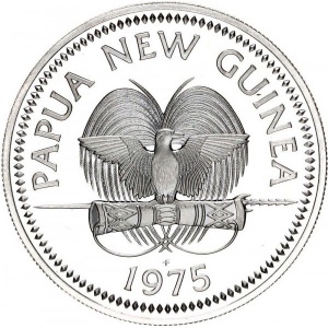 Аверс монеты Папуа - Новая Гвинея, 5 кина, 1975-1980