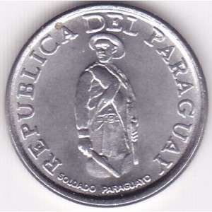 Аверс монеты Парагвай, 1 гуарани, 1975-1976