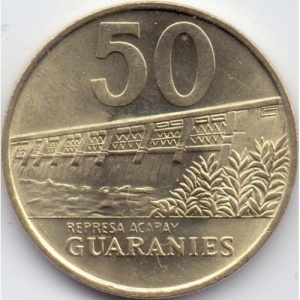 Реверс монеты Парагвай, 50 гуарани, 1992