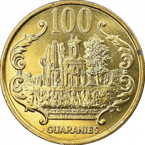 Реверс монеты Парагвай, 100 гуарани, 1993-2005