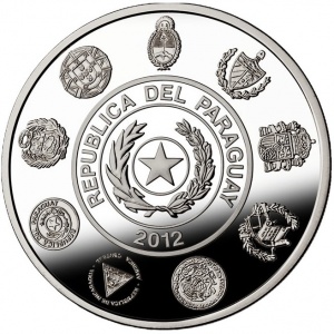 Аверс монеты Парагвай, 20 гуарани, 2012, 20 лет Иберо-Американской серии