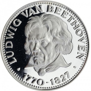 Реверс монеты Парагвай, 150 гуарани, 1974, Людвиг ван Бетховен
