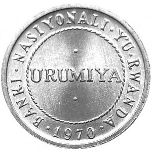 Аверс монеты Руанда, ½ франка, 1970