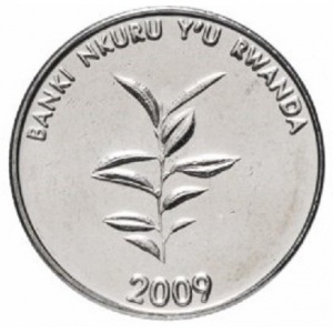 Реверс монеты Руанда, 20 франков, 2009