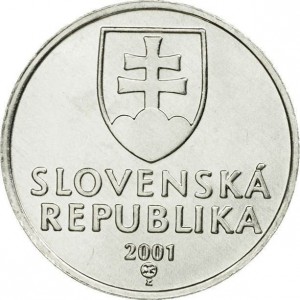 Аверс монеты Словакия, 10 геллеров, 1993-2003