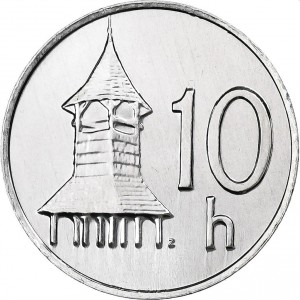 Реверс монеты Словакия, 10 геллеров, 1993-2003