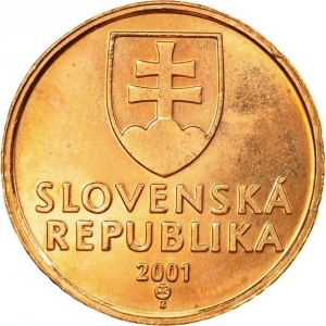 Аверс монеты Словакия, 50 геллеров, 1996-2008
