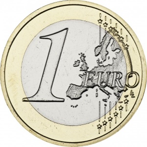Реверс монеты Словакия, 1 евро, 2009-2026