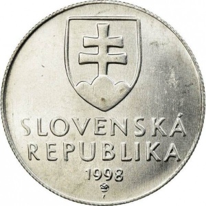 Аверс монеты Словакия, 20 геллеров, 1993-2003