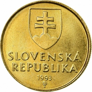 Аверс монеты Словакия, 1 крона, 1993-2008