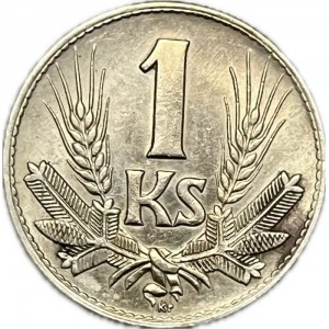 Реверс монеты Словакия, 1 крона, 1940-1945