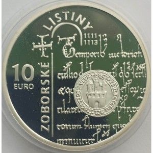 Реверс монеты Словакия, 10 евро, 2011, 900 лет Основанию Зоборского Аббатства