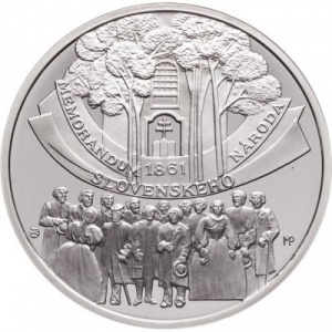 Реверс монеты Словакия, 10 евро, 2011, Меморандум словацкого народа