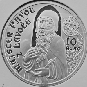 Реверс монеты Словакия, 10 евро, 2012, Павел из Левочи