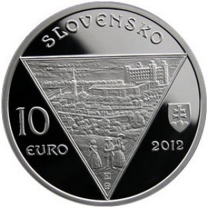 Аверс монеты Словакия, 10 евро, 2012, 250 лет со дня рождения Хатама Софера