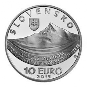 Аверс монеты Словакия, 10 евро, 2015, 200 лет со дня рождения Людовита Штура