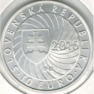 Аверс монеты Словакия, 10 евро, 2016, Председательство Словакии в Совете ЕС