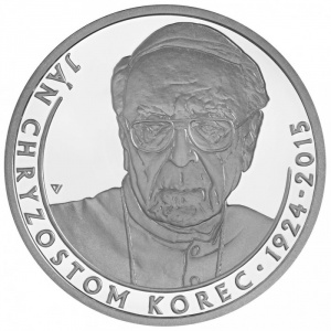 Реверс монеты Словакия, 10 евро, 2024, 100 лет со дня рождения Яна Златоуста Кореца