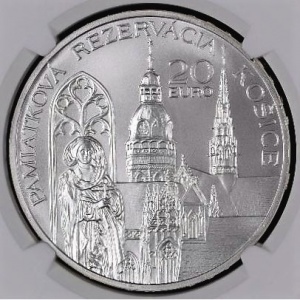 Реверс монеты Словакия, 20 евро, 2013, Кошице – культурная столица Европы
