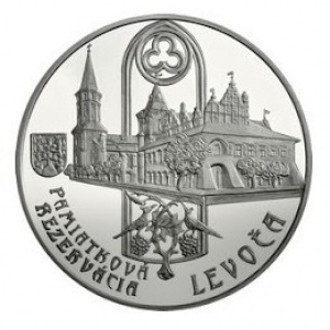 Реверс монеты Словакия, 20 евро, 2017, Левоча